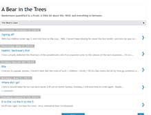Tablet Screenshot of abearinthetrees.blogspot.com