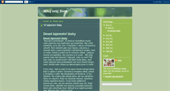 Desktop Screenshot of milujsvujzivot.blogspot.com