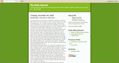 Desktop Screenshot of mydailyspecial.blogspot.com