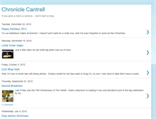 Tablet Screenshot of chroniclecantrell.blogspot.com