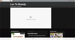 Desktop Screenshot of luvtobrandy.blogspot.com