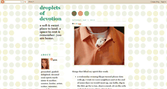 Desktop Screenshot of dropletsofdevotion.blogspot.com