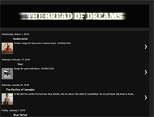 Tablet Screenshot of breadofdreams.blogspot.com