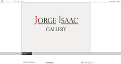 Desktop Screenshot of jorgeisaacgallery.blogspot.com