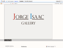 Tablet Screenshot of jorgeisaacgallery.blogspot.com