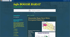 Desktop Screenshot of info-bogorbarat.blogspot.com