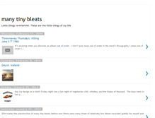 Tablet Screenshot of manytinybleats.blogspot.com