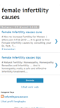 Mobile Screenshot of femaleinfertilitycauses.blogspot.com