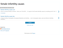 Tablet Screenshot of femaleinfertilitycauses.blogspot.com