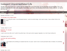 Tablet Screenshot of inelegantunpremeditatedlife.blogspot.com