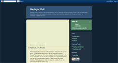 Desktop Screenshot of nachiyarkoil.blogspot.com