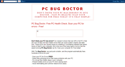 Desktop Screenshot of pc-bug-doctor.blogspot.com