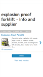 Mobile Screenshot of explosionproofforklift.blogspot.com