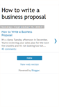 Mobile Screenshot of howto-writeabusinessproposal.blogspot.com