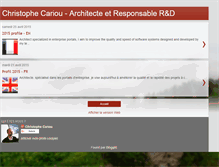 Tablet Screenshot of christophe-cariou-cv.blogspot.com