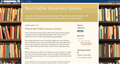 Desktop Screenshot of bestonlineinsurancequotes.blogspot.com