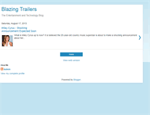 Tablet Screenshot of blazingtrailers.blogspot.com