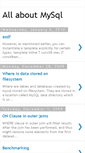 Mobile Screenshot of allaboutmysql.blogspot.com