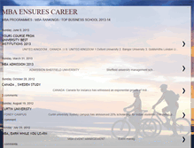 Tablet Screenshot of mba-career.blogspot.com