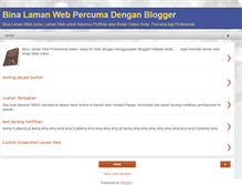 Tablet Screenshot of bina-laman-web-percuma.blogspot.com