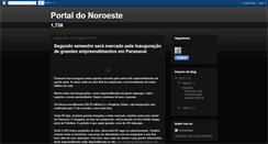 Desktop Screenshot of noroestepr.blogspot.com