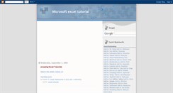 Desktop Screenshot of microsoft-excel-tutorial.blogspot.com