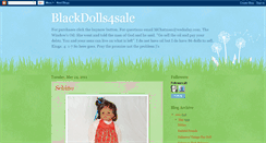 Desktop Screenshot of blackdolls4sale.blogspot.com