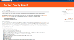 Desktop Screenshot of barberfamilyranch.blogspot.com