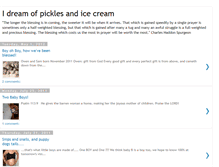 Tablet Screenshot of idreamofpicklesandicecream.blogspot.com