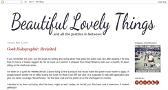 Desktop Screenshot of beautifullovelythings.blogspot.com