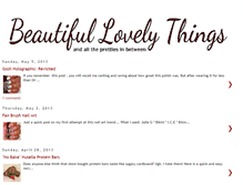 Tablet Screenshot of beautifullovelythings.blogspot.com