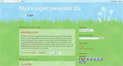 Desktop Screenshot of myassuperawesomelife.blogspot.com