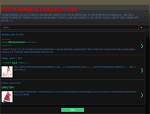 Tablet Screenshot of chanteaquecollections.blogspot.com