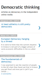 Mobile Screenshot of democraticthinking.blogspot.com