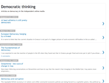 Tablet Screenshot of democraticthinking.blogspot.com