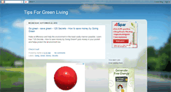 Desktop Screenshot of helpful-tips-for-green-living.blogspot.com