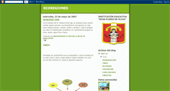 Desktop Screenshot of conociendoecoregiones.blogspot.com