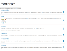 Tablet Screenshot of conociendoecoregiones.blogspot.com