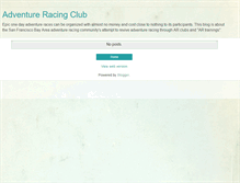 Tablet Screenshot of adventureracingclub.blogspot.com