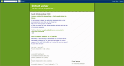 Desktop Screenshot of dotnetuniver.blogspot.com