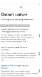 Mobile Screenshot of dotnetuniver.blogspot.com