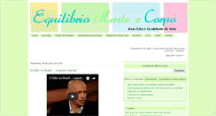 Desktop Screenshot of equilibriomentecorpo.blogspot.com