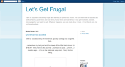 Desktop Screenshot of lets-get-frugal.blogspot.com