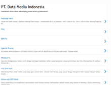 Tablet Screenshot of dutamediaindonesia.blogspot.com