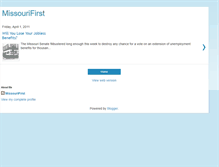 Tablet Screenshot of missourifirst.blogspot.com