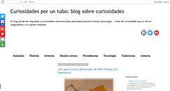 Desktop Screenshot of curiosidadesporuntubo.blogspot.com
