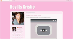 Desktop Screenshot of heyitskristie.blogspot.com