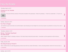 Tablet Screenshot of heyitskristie.blogspot.com