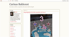 Desktop Screenshot of carinasbakkonst.blogspot.com