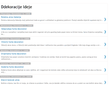Tablet Screenshot of dekoracijeideje.blogspot.com